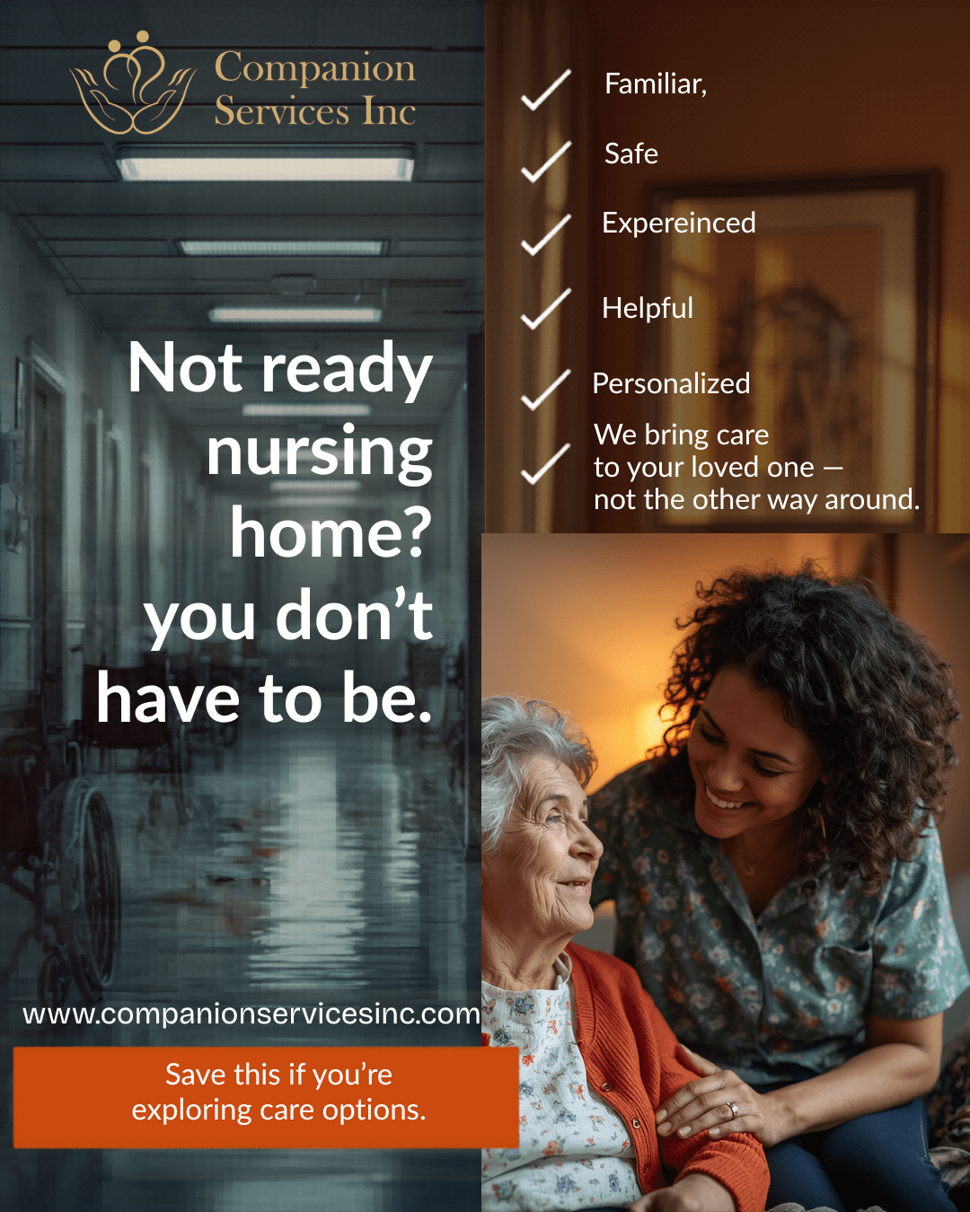 Companion Services Inc caregiver with senior in Connecticut